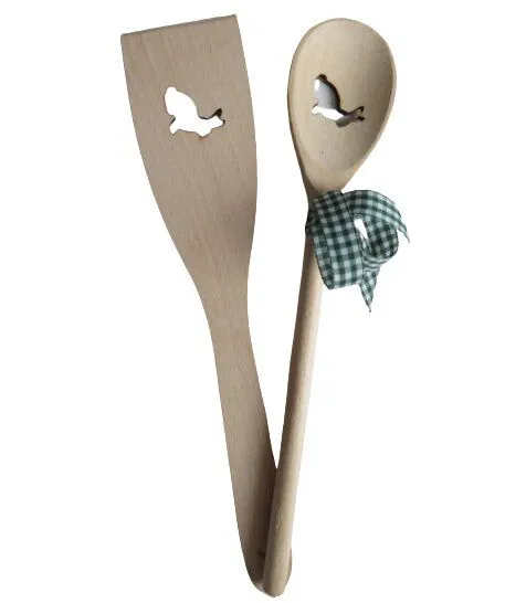 ReineNatur ReineNatur Kochlöffel und Pfannenwender-Set - Hase – massive Buche – 30 cm lang – Produktbild 2 von 3