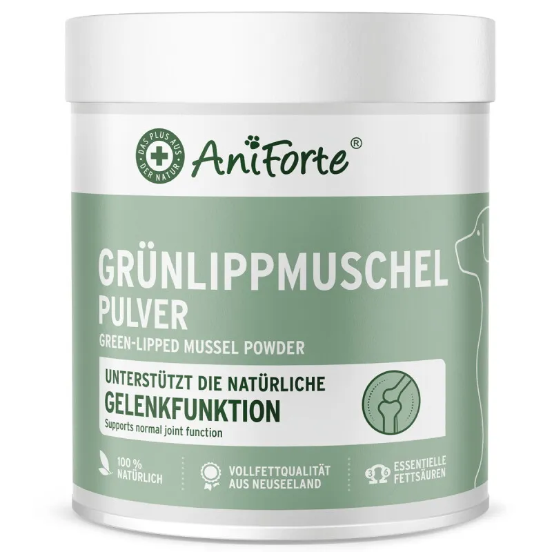 AniForte AniForte Grünlippmuschelpulver Vollfettqualität 500 g – Produktbild 1 von 2