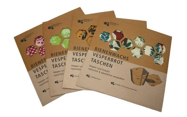 Diversity Honeys Diversity Honeys Wildes Wachs Vespertasche 2er Set, Dschungelbuch bunt, – Produktbild 2 von 3