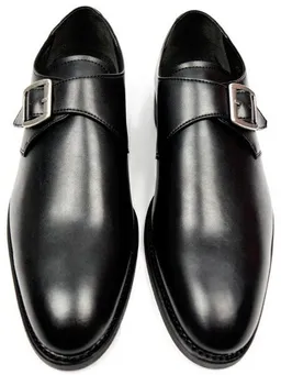 Will's Vegan Shop Will's Vegan Shop Goodyear Welt Monkstraps Schwarz Herren – Produktbild 1 von 1