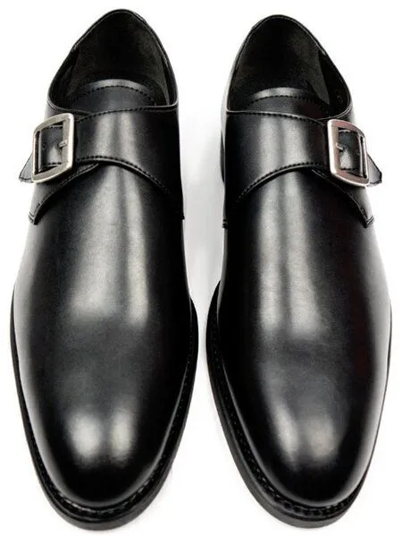 Will's Vegan Shop Will's Vegan Shop Goodyear Welt Monkstraps Schwarz Herren, Schwarz, – Produktbild 1 von 1