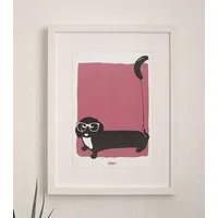päfjes päfjes Hund Dr. Wuffinger mit Luftballon - Poster A4 – Produktbild 1 von 1