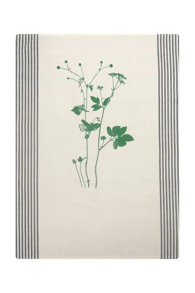 Hirschkind Hirschkind Bio & Fair-Trade-Geschirrtuch "Lovely Unkraut", Natur, – Produktbild 2 von 2