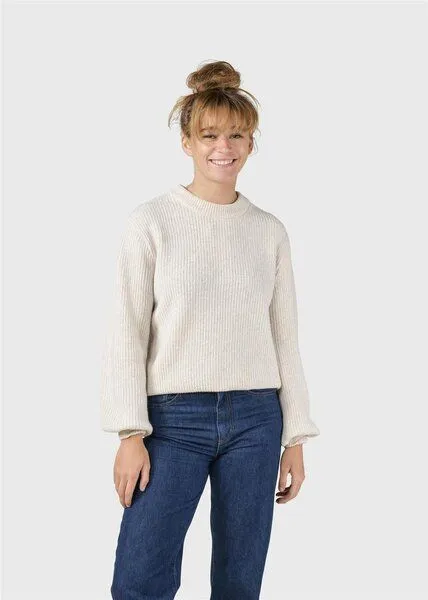 Klitmøller Collective Klitmøller Collective Merino-Pullover Modell: Gerda, Pastel sand (beige), – Produktbild 1 von 4