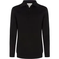 Will's Vegan Store Will's Vegan Store Herren vegan Polo Longsleeve Recycled Schwarz – Produktbild 1 von 1