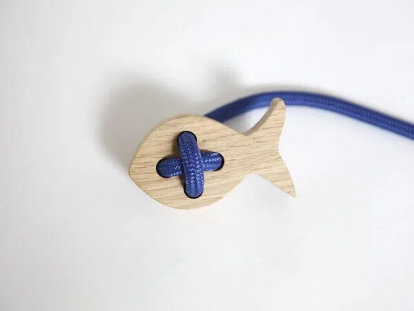 werkvoll by Lena Peter werkvoll by Lena Peter Nachhaltige Holz Kinder Schaukel FREI, Dunkelblau, – Produktbild 4 von 8