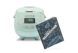 Reishunger Reishunger Reiskocher Digital Mini – 0,6 L – Multikocher – 8 Programme – Keramikbeschichtung, 350 W, Dämpfeinsatz, Messbecher, Reislöffel, Timer- und Warmhaltefunktion – Produktbild 1 von 1