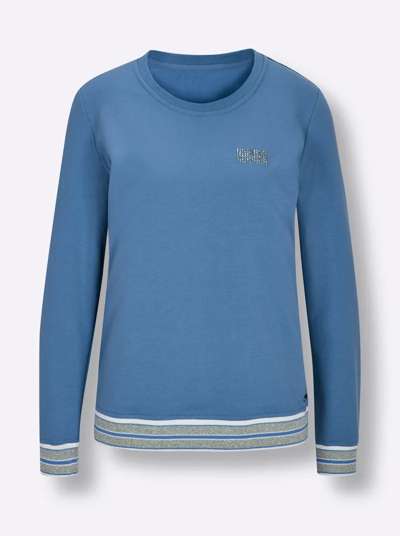 feel good Shirt mittelblau, Mittelblau, – Produktbild 2 von 2