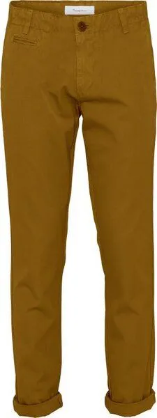 KnowledgeCotton Apparel KnowledgeCotton Apparel Chuck Regular Chino Pant Stretch GOTS Vegan, Grün (forrest night), – Produktbild 1 von 1
