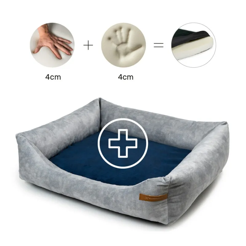 Rexproduct Rexproduct Otto Orthopädisches Hundebett Grau S-XL dunkelblau S – Produktbild 2 von 3