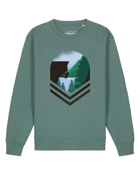 watapparel watapparel Sweatshirt Unisex Bay Climbing, Green bay, – Produktbild 1 von 2