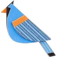 BeWooden BeWooden Holzbrosche Blue Cutebird – handgefertigte Holz‑Brosche mit Vogelmotiv – Produktbild 1 von 1