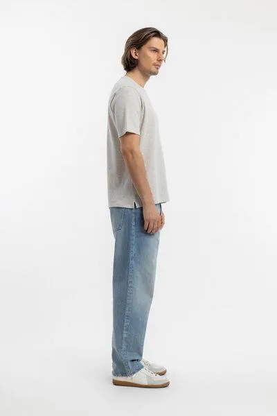 Rotholz Rotholz Waffle T-Shirt Organic Cotton, Grau, – Produktbild 1 von 5