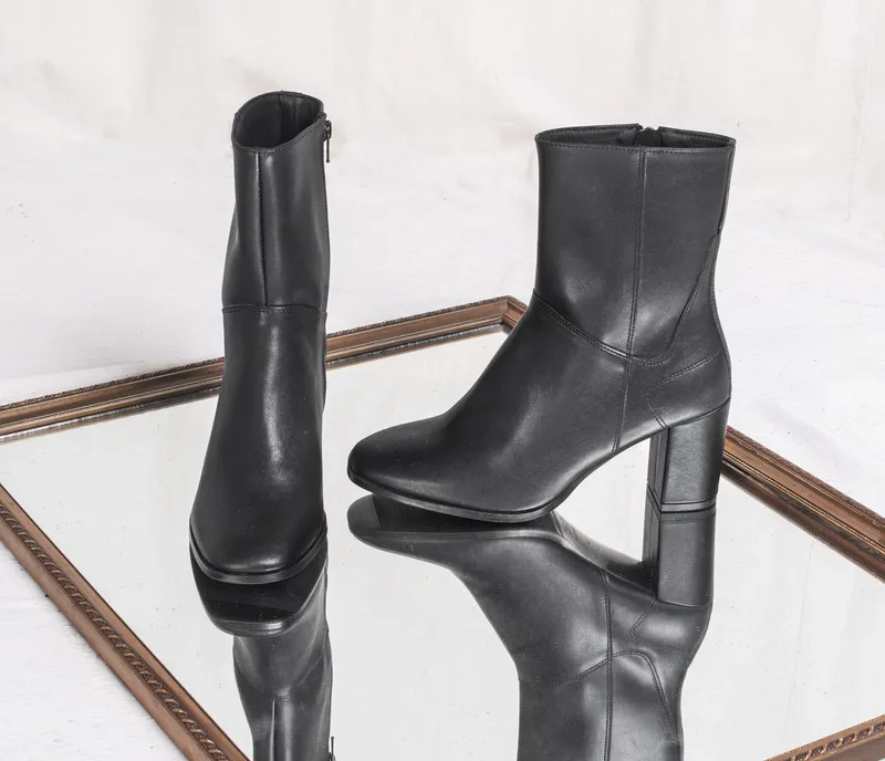 NAE NAE Damen vegan Stiefel Circe Veganes Öko-Leder Schwarz, Schwarz, – Produktbild 2 von 2