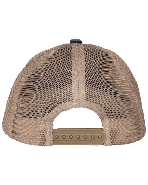 YTWOO YTWOO Nachhaltige Unisex Trucker-Cap im zerrissenen Look, Khaki/beige, – Produktbild 2 von 3
