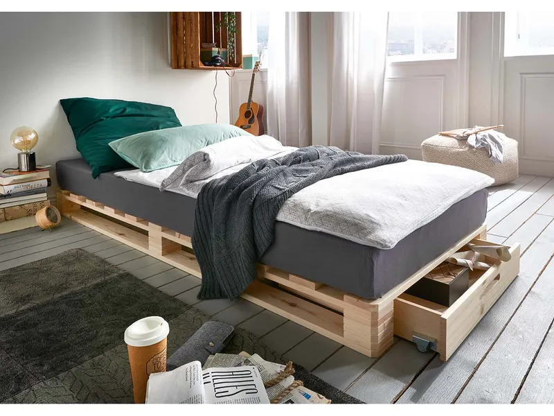 Infantil Infantil Palettenbett 90 x 200 cm, Kiefer unbehandelt – Produktbild 1 von 1
