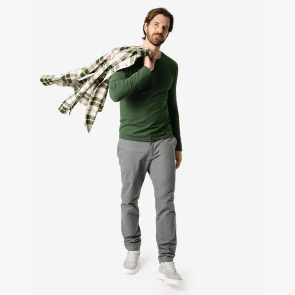 Living Crafts Living Crafts Langarm-Shirt - TERIK, Forest green (grün), – Produktbild 2 von 4