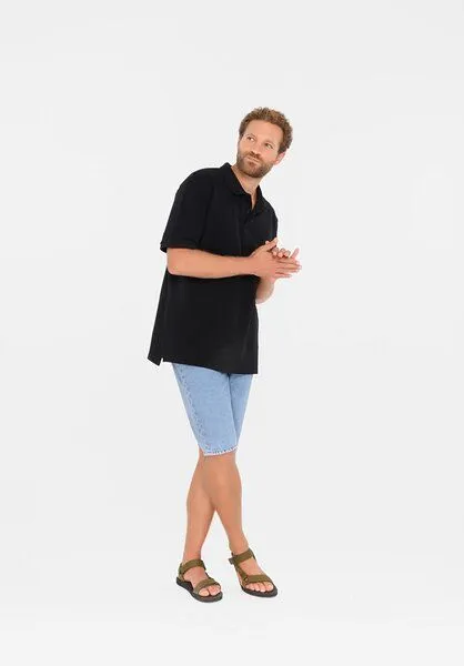 THOKKTHOKK ThokkThokk Herren Polo Shirt aus Biobaumwoll-Piqué, Black (schwarz), – Produktbild 4 von 7