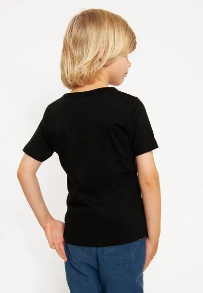 LOGOSH!RT LOGOSH!RT Jurassic Park - Dinosaurier - Logo Bio T-Shirt Print Kinder, Schwarz, – Produktbild 4 von 4