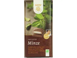 gepa Zartbitterschokolade mit Minze – Produktbild 1 von 1