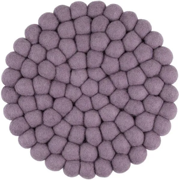 myfelt myfelt Filzkugel Topfuntersetzer (⌀ 20 cm), Fliedergrau (tove), – Produktbild 1 von 4
