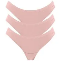 ORGANICATION ORGANICATION KAVINN | Tanga aus Bio-Baumwolle und TENCEL Modal im 3er-Pack, Dusty pink, – Produktbild 1 von 1