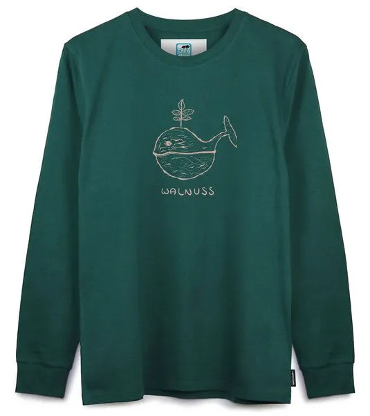 Gary Mash GARY MASH Langarmshirt Scott Walnuss aus Biobaumwolle, Grün, – Produktbild 3 von 4
