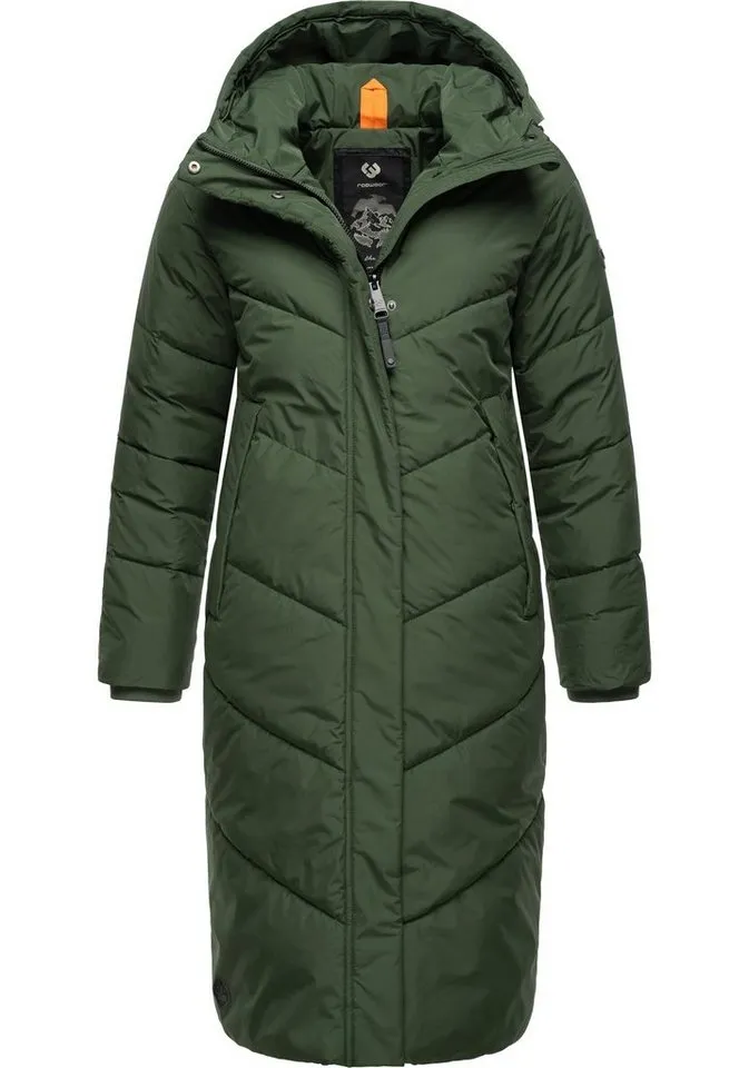 ragwear ragwear Wintermantel Suminka Wasserdichter Damen Winter Steppmantel, Grün, – Produktbild 2 von 3