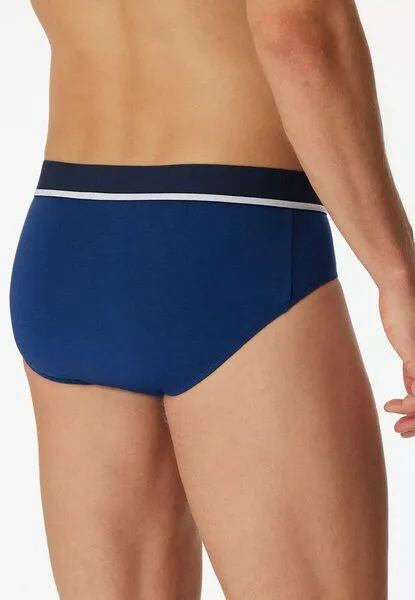 Schiesser Schiesser 3er Pack Herren Slips Webgummibund Biobaumwolle 95/5, Multicolour 2, – Produktbild 3 von 4