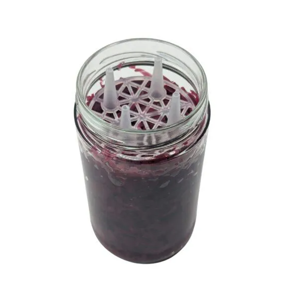 mikken mikken Fermentier Set - 4 Fermentiergläser 720 ml mit Fermentier Gitter, Holzstößel und Deckel (PVC-frei) – Produktbild 4 von 4