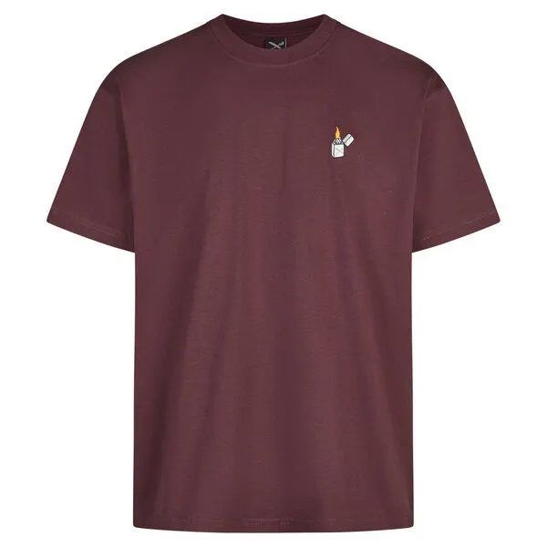 Iriedaily Iriedaily Flaglighter T-Shirt, Aubergine (rot), – Produktbild 1 von 3