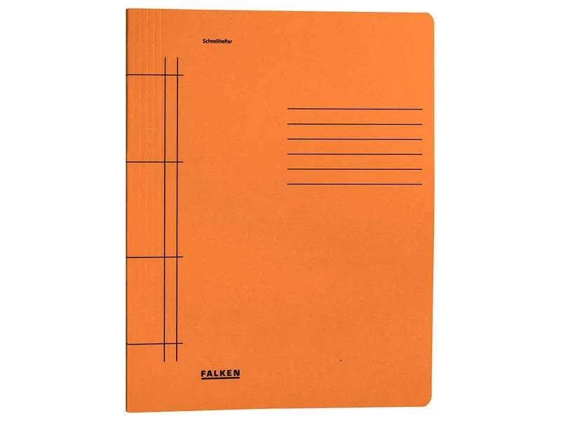 Falken Falken Schnellhefter DIN A4, aus Recyclingkarton 250 g/m², orange – Produktbild 2 von 3