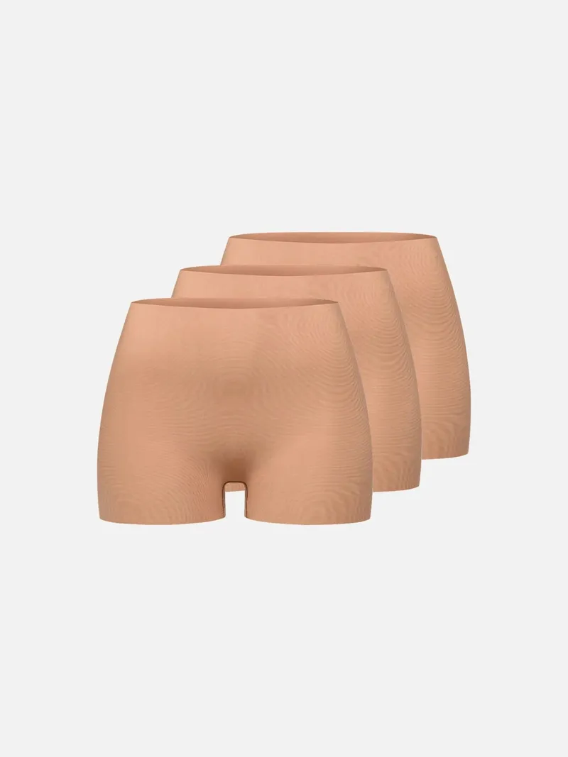 erlich textil erlich textil Light Touch Panty im 3er Pack aus weichem Modal, made in Europe, Mokka, – Produktbild 1 von 5