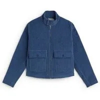thinking mu thinking mu Delia-Breitcord-jacke mit Reißverschluss, Blau, – Produktbild 1 von 1