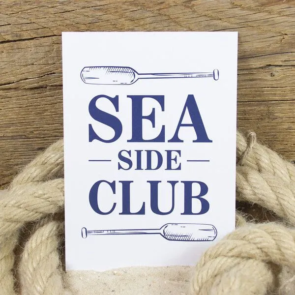 Bow & Hummingbird Bow & Hummingbird Postkarte Sea Side Club – Produktbild 1 von 1
