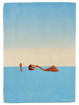Photocircle Photocircle Wandbild / Poster / Leinwand  - Floating in the Sea – Produktbild 1 von 1