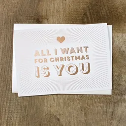 Bow & Hummingbird Bow & Hummingbird Grußkarte All I want ... – Produktbild 1 von 1
