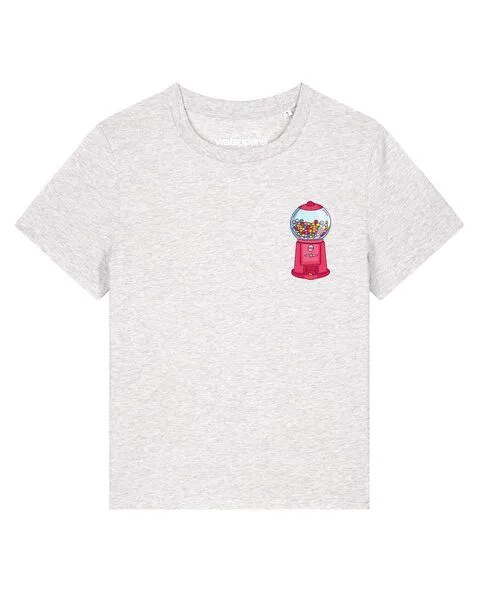 watapparel watapparel T-Shirt Frauen Kaugummiautomat, Cool heather grey, – Produktbild 1 von 2