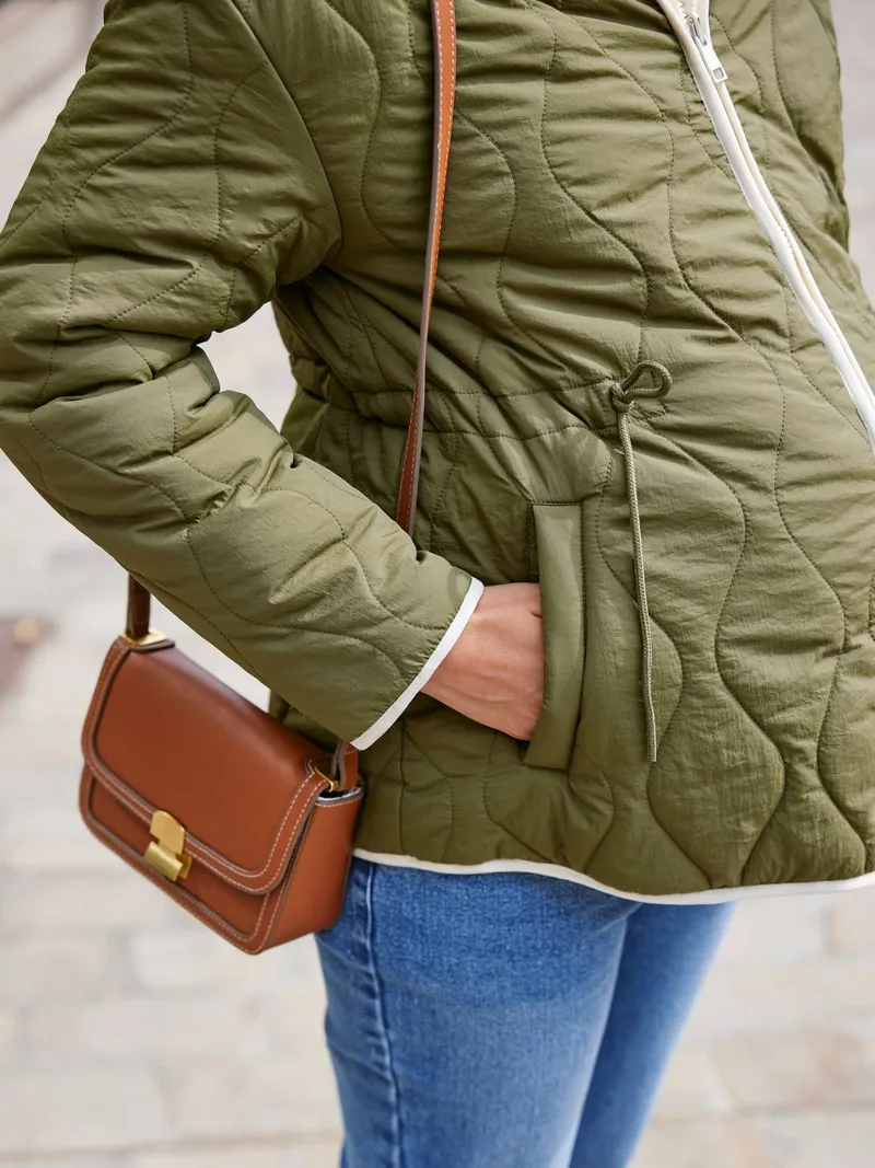 Envie De Fraise Wendbare Umstandsjacke, Khaki, – Produktbild 2 von 4