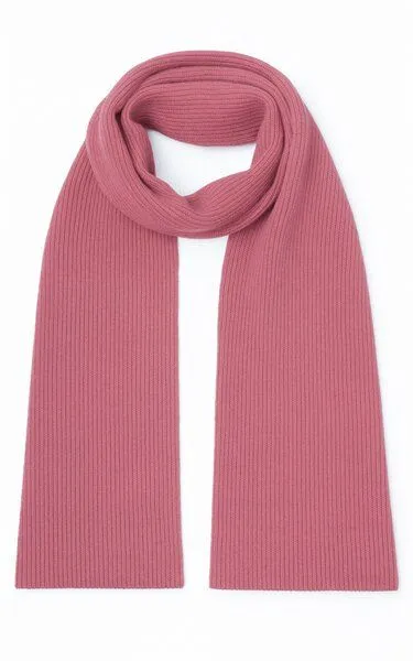Kopyto Kopyto KARIBU– Plüschiger Merinoschal im Rippenstrick aus 100 % RWS-Merinowolle, Rosa, – Produktbild 2 von 6