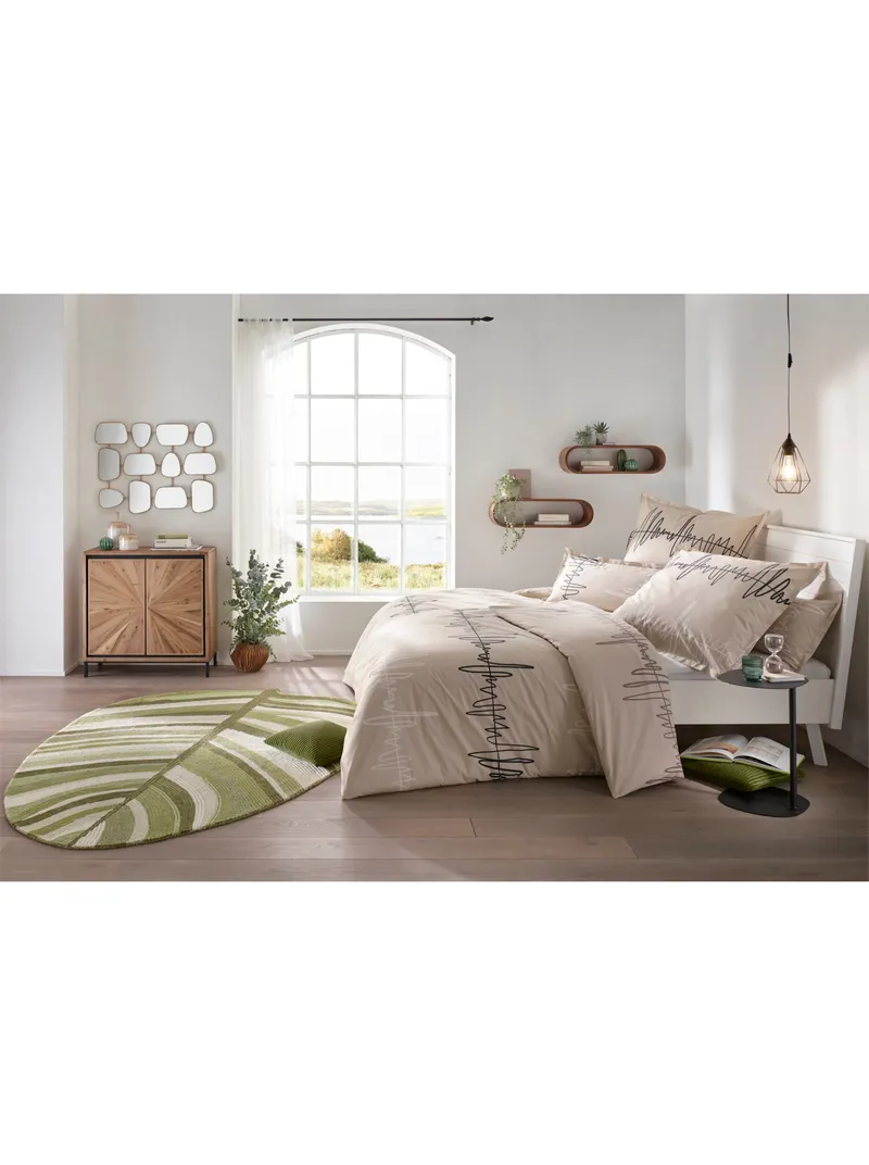 heine home Bettwäsche sand-weiß-bedruckt, Sand-weiß-bedruckt, – Produktbild 2 von 3
