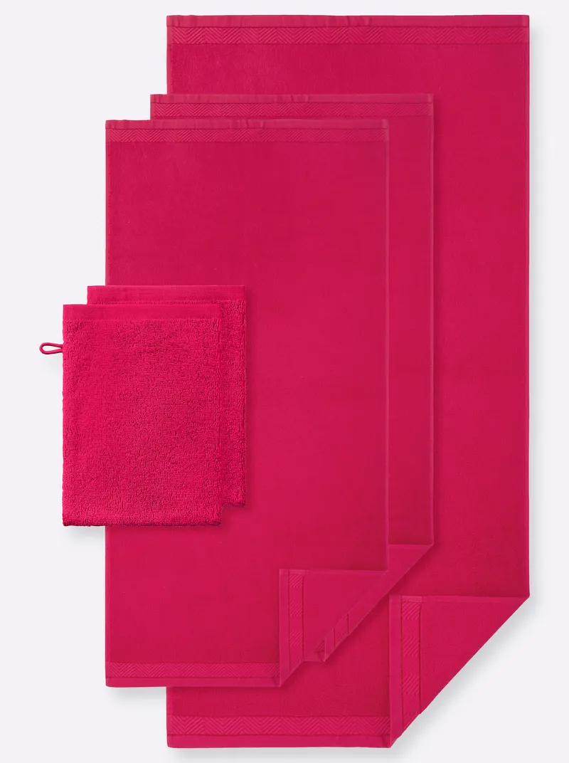 wäschepur Handtuch pink, Pink, – Produktbild 2 von 3