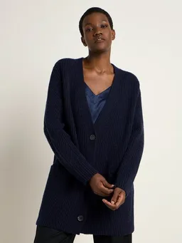 LANIUS LANIUS Lange Strickjacke aus Bio-Schurwolle und Bio-Baumwolle – Produktbild 1 von 1