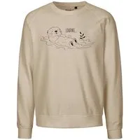 HANDGEDRUCKT HANDGEDRUCKT "Loading" Unisex Sweatshirt aus reiner Biobaumwolle (kbA) – Produktbild 1 von 1