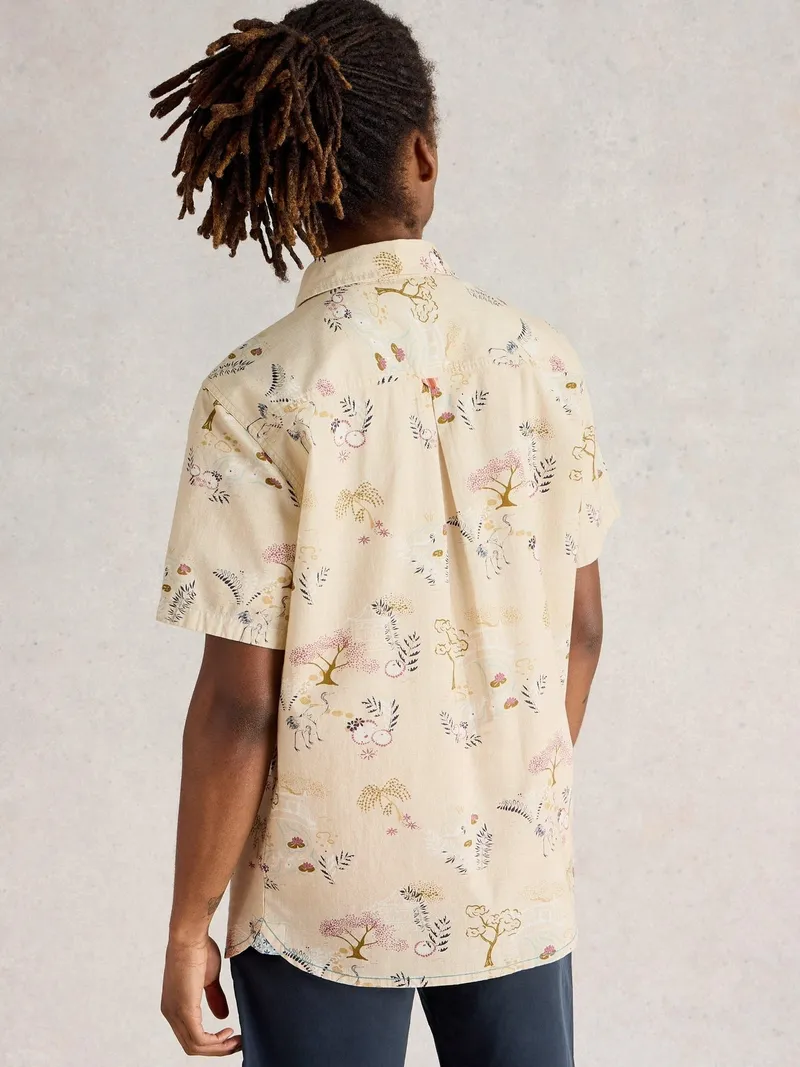White Stuff Hemd Finsbury mit Kyoto-Print - M, Natur print, – Produktbild 4 von 4