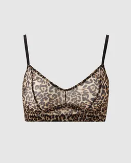 Understatement Understatement Damen vegan Mesh Balconette Leopard – Produktbild 1 von 1