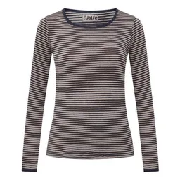 Jalfe Jalfe Longsleeve Wolle schmal geringelt melange – Produktbild 1 von 1