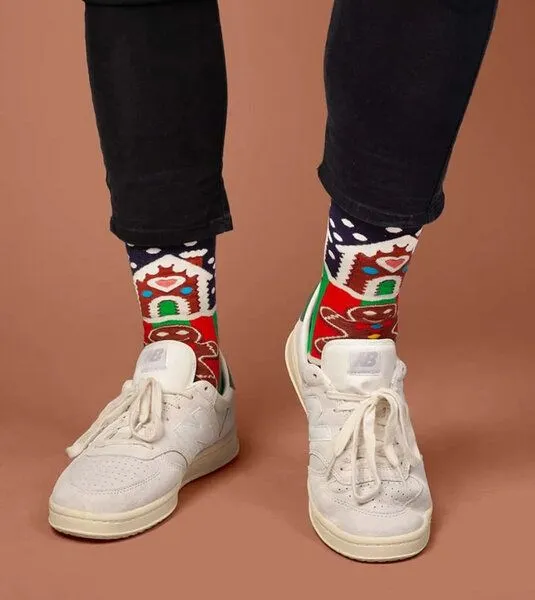 DillySocks DillySocks Socken Frosty Gingerbread aus Biobaumwoll-Mix, Mehrfarbig, – Produktbild 3 von 4