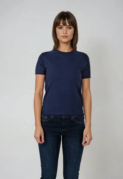 TORLAND TORLAND Damen T-Shirt ELLA PREMIUM, Blau (french navy), – Produktbild 2 von 2