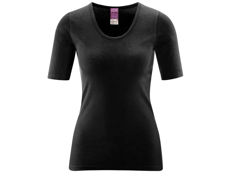 Living Crafts Living Crafts Kurzarm-Shirt "Juliane", black Gr. 48/50, Schwarz, – Produktbild 1 von 2